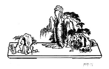 Chinese landscape on plate (36)